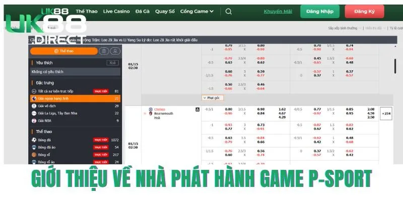 Giới thiệu về nhà phát hành game P-sport